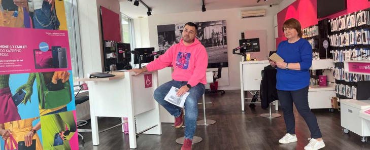 Vedenie obchodného rozhovoru a vybavovanie reklamácii v predajni Telekom